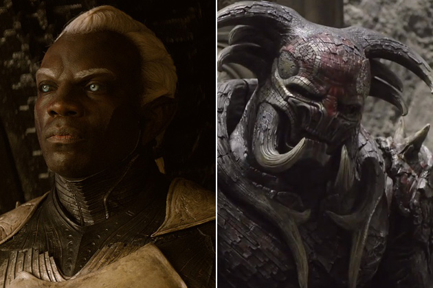 Adewale plays dual charracters of Algrim and Kurse in THOR the dark world