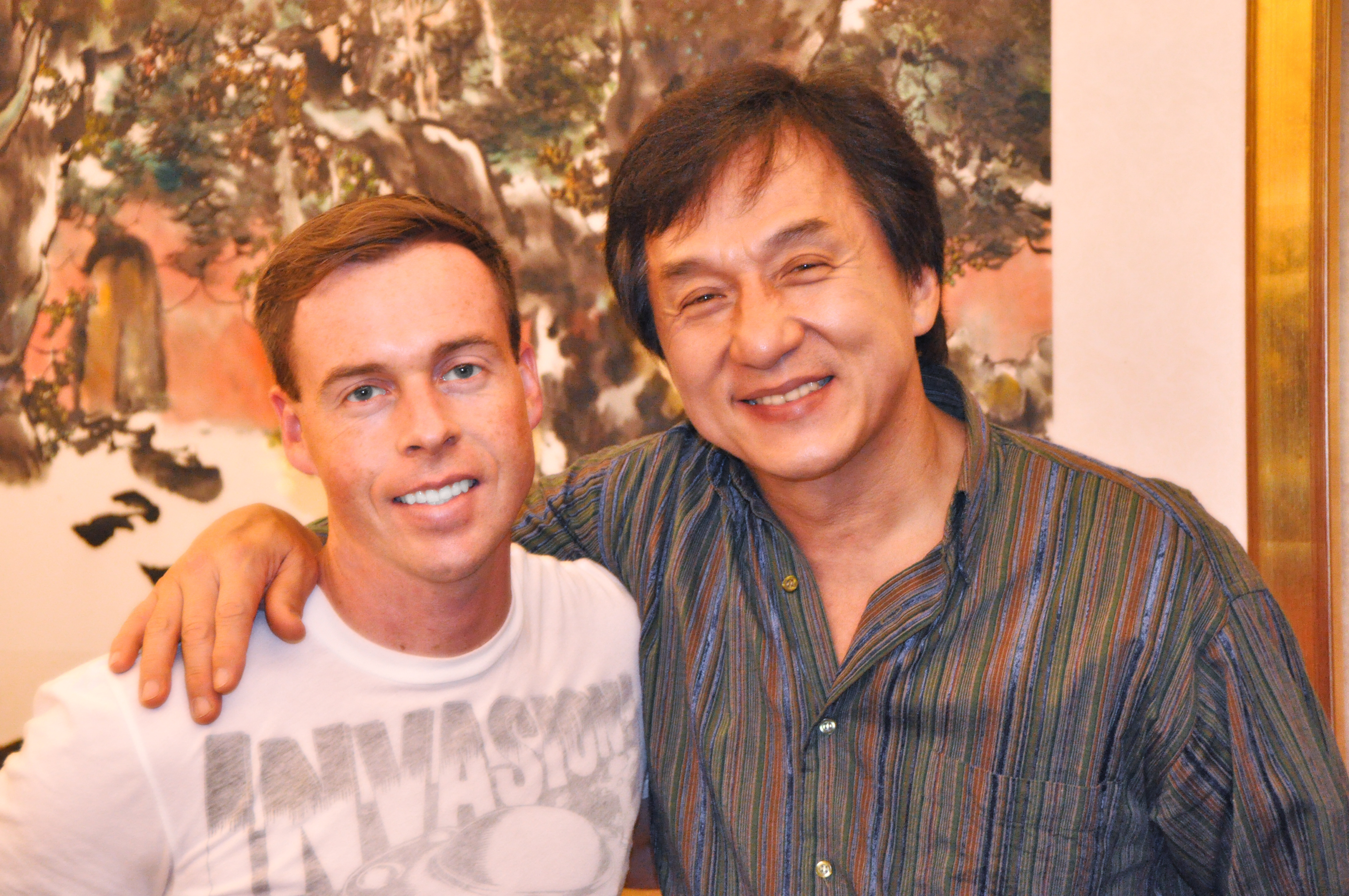 Brad Allan with Mentor and Master: Jackie Chan