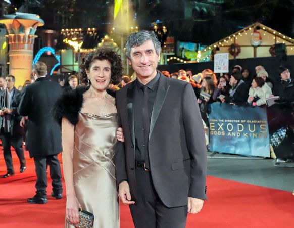 Anton Alexander and Anna Savva at World Premiere of Exodus:Gods and Kings(2014)