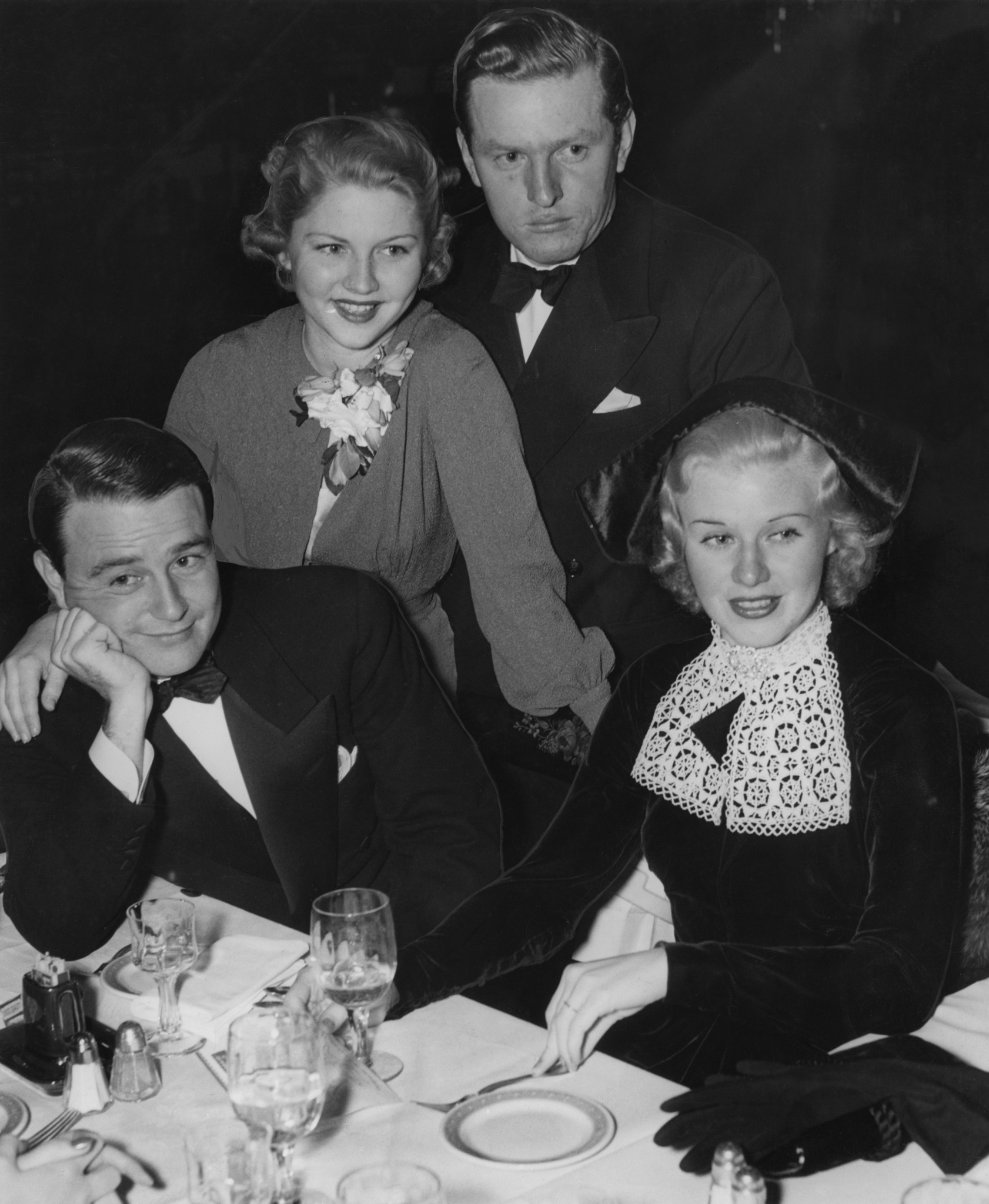 Lew Ayres, Ginger Rogers, Ben Alexander and Phyllis Fraser