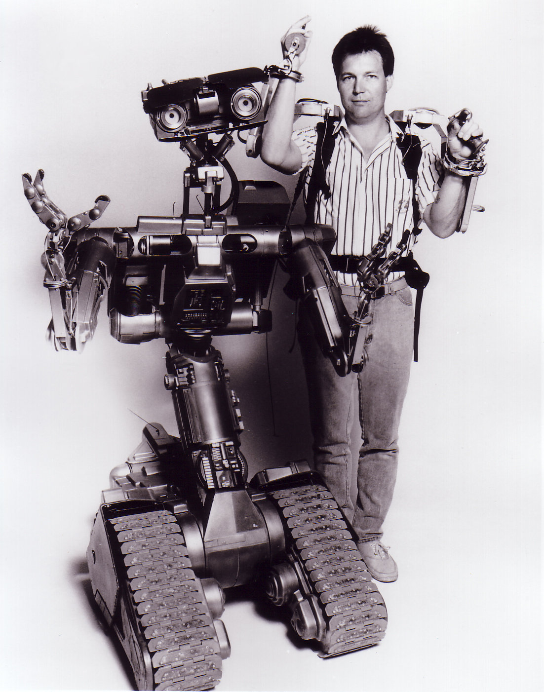 Eric Allard and Johnny Five, 1987