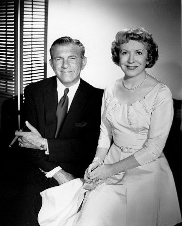 George Burns and Gracie Allen, 1957.