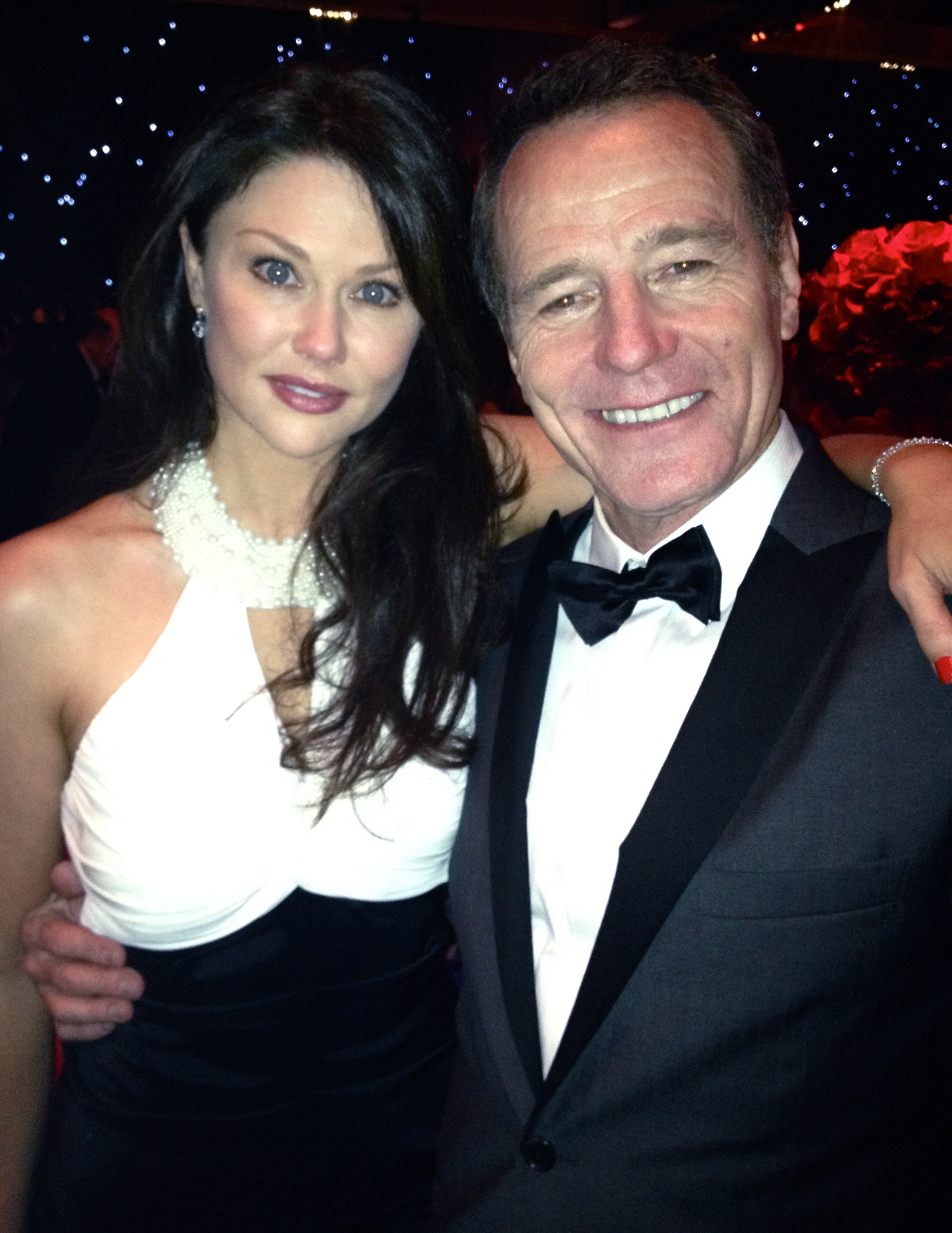 Emmy Awards 2012, with Bryan Cranston.