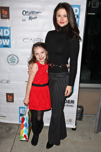 Actresses Hope Allen and Madison Moellers at the 2011 End Malaria Now Benefit in Hollywood