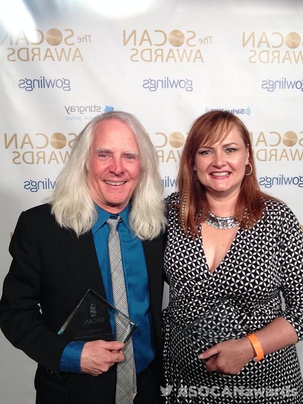 Peter Allen and Jennifer Beavis at the SOCAN AWARDS 2014
