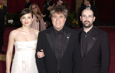 Pedro Almodóvar, Javier Cámara and Leonor Watling