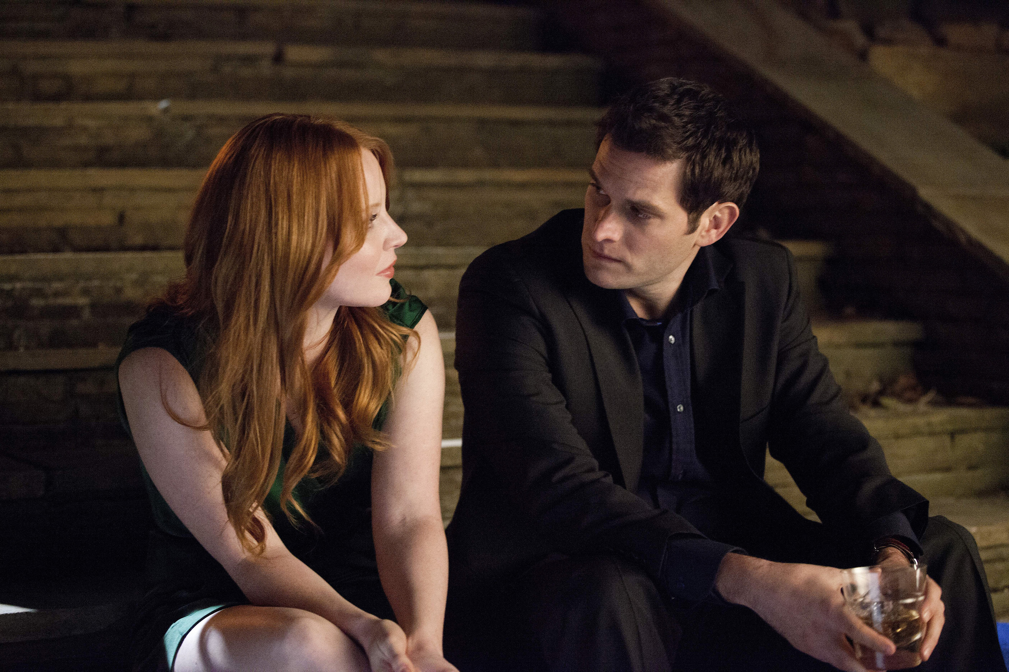 Still of Lauren Ambrose and Steven Pasquale in Coma (2012)