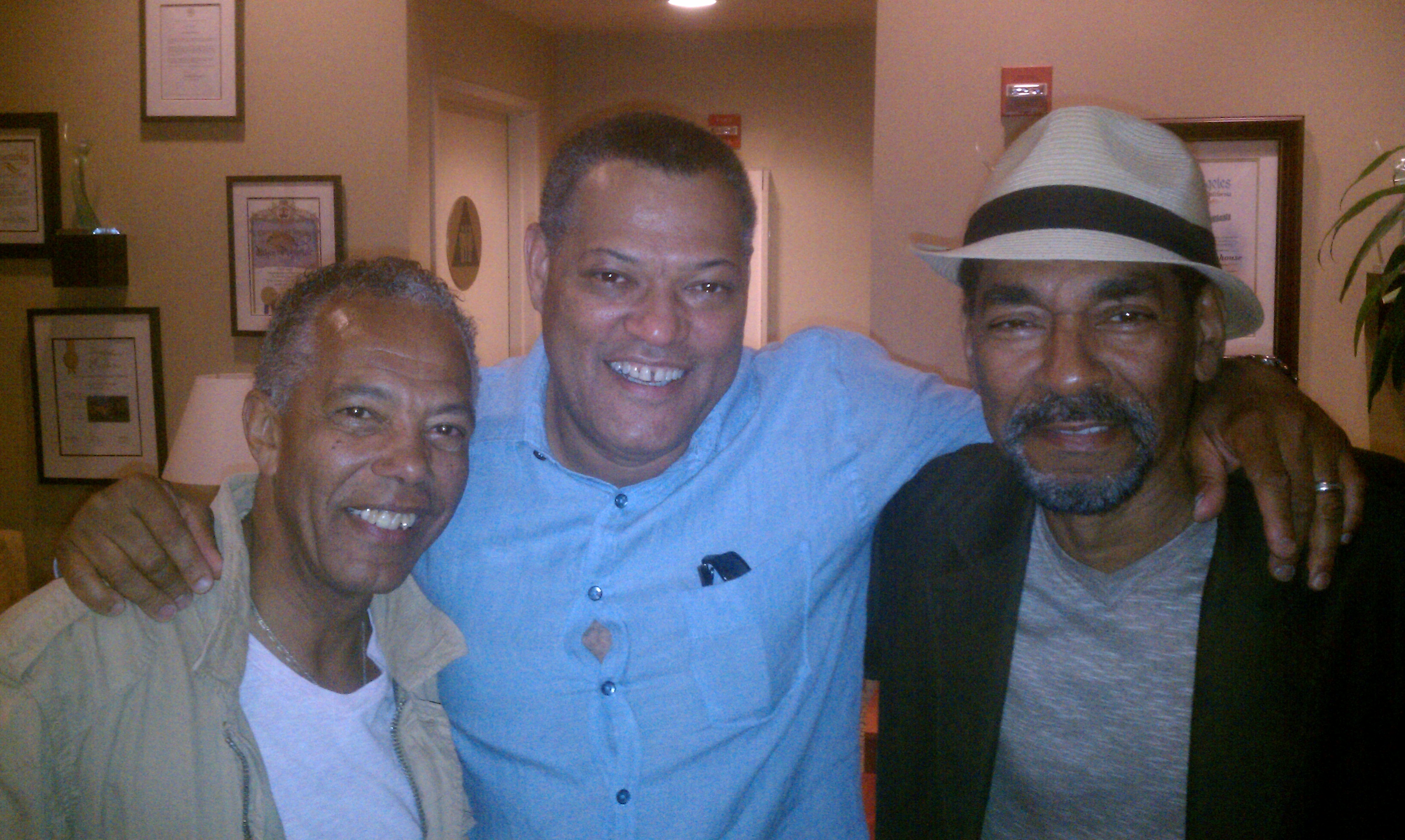 Haskell Vaughn Anderson III, Laurence Fishburne and Terry Alexander at 'Thurgood Marshall'