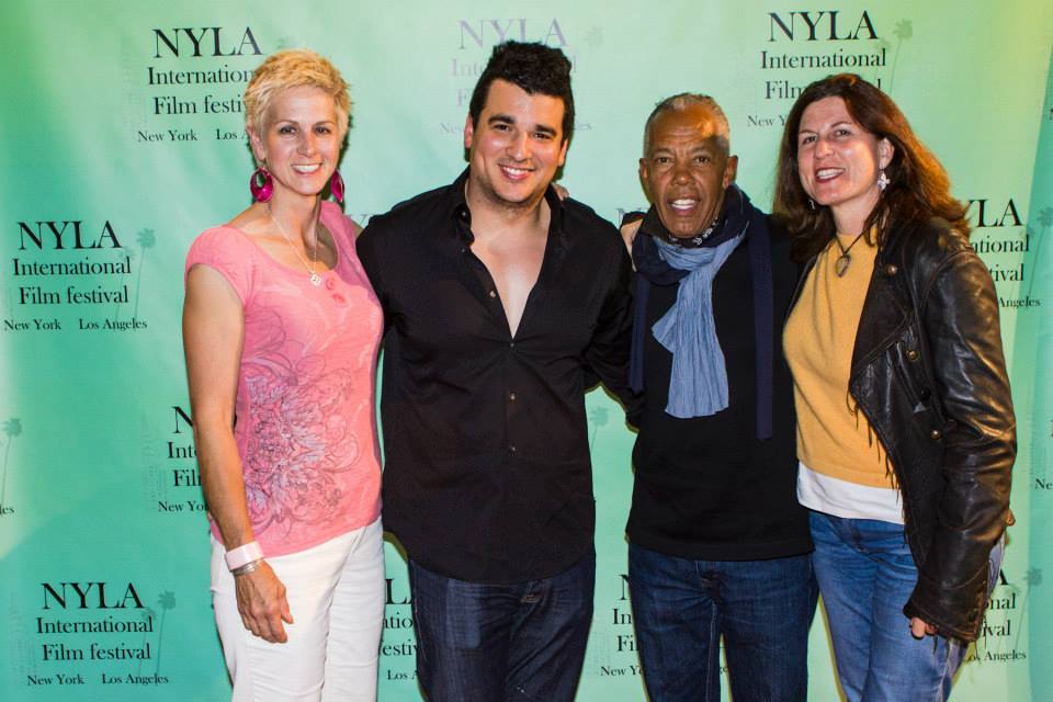 Producers Deidra Dwyer, Mugs Cahill, Director Ric Perez-Zelsky and Haskell Vaughn Anderson III at the 2013 NYLA International Film Festival.