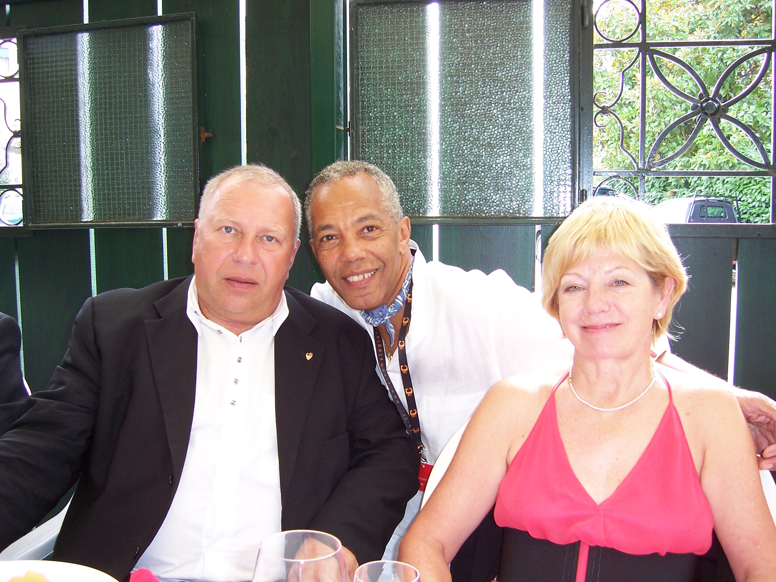 With Jerzy Stuhr and Mrs. Stuhr from the film Persona Non Grata, at the Venice Film Festival. 2005