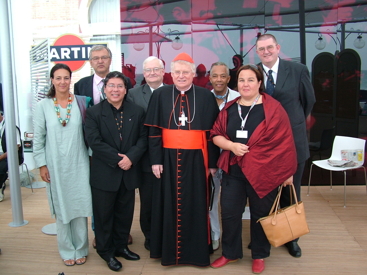Haskell Vaughn Anderson III with other SIGNIS Jurors and the Prelate of Venice, Italy at the Venice International Film Festival, 2005
