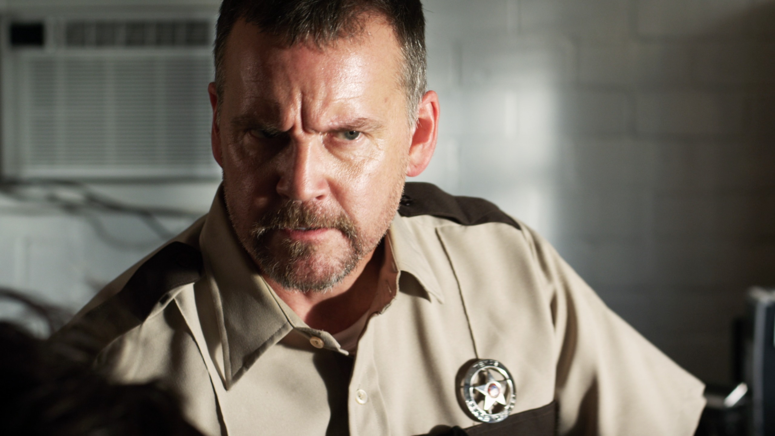 Still of Brent Anderson as Sheriff Joe Cain in GALLOWS ROAD