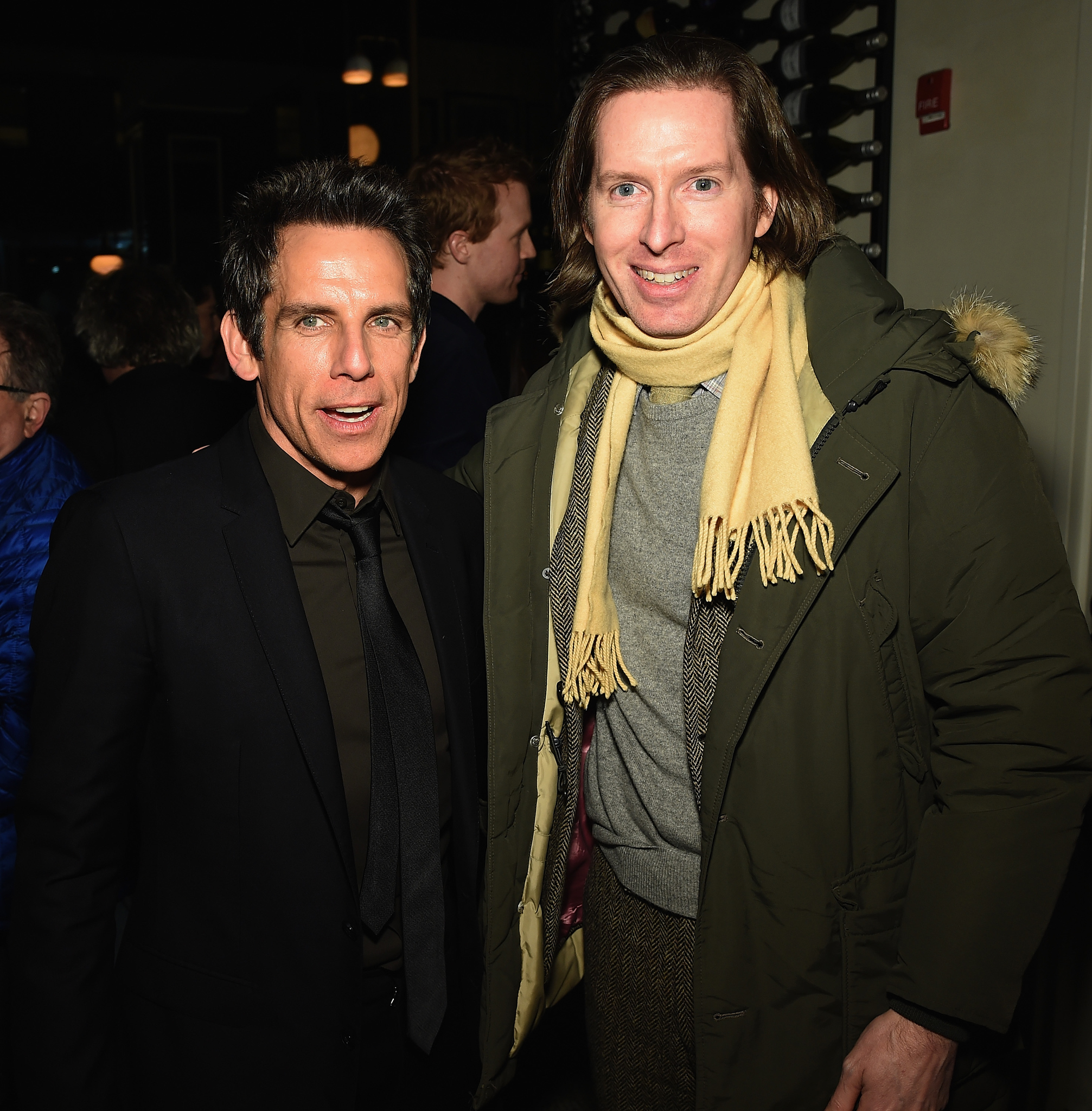 Ben Stiller and Wes Anderson at event of While We're Young (2014)