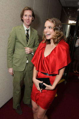 Natalie Portman and Wes Anderson at event of The Darjeeling Limited (2007)