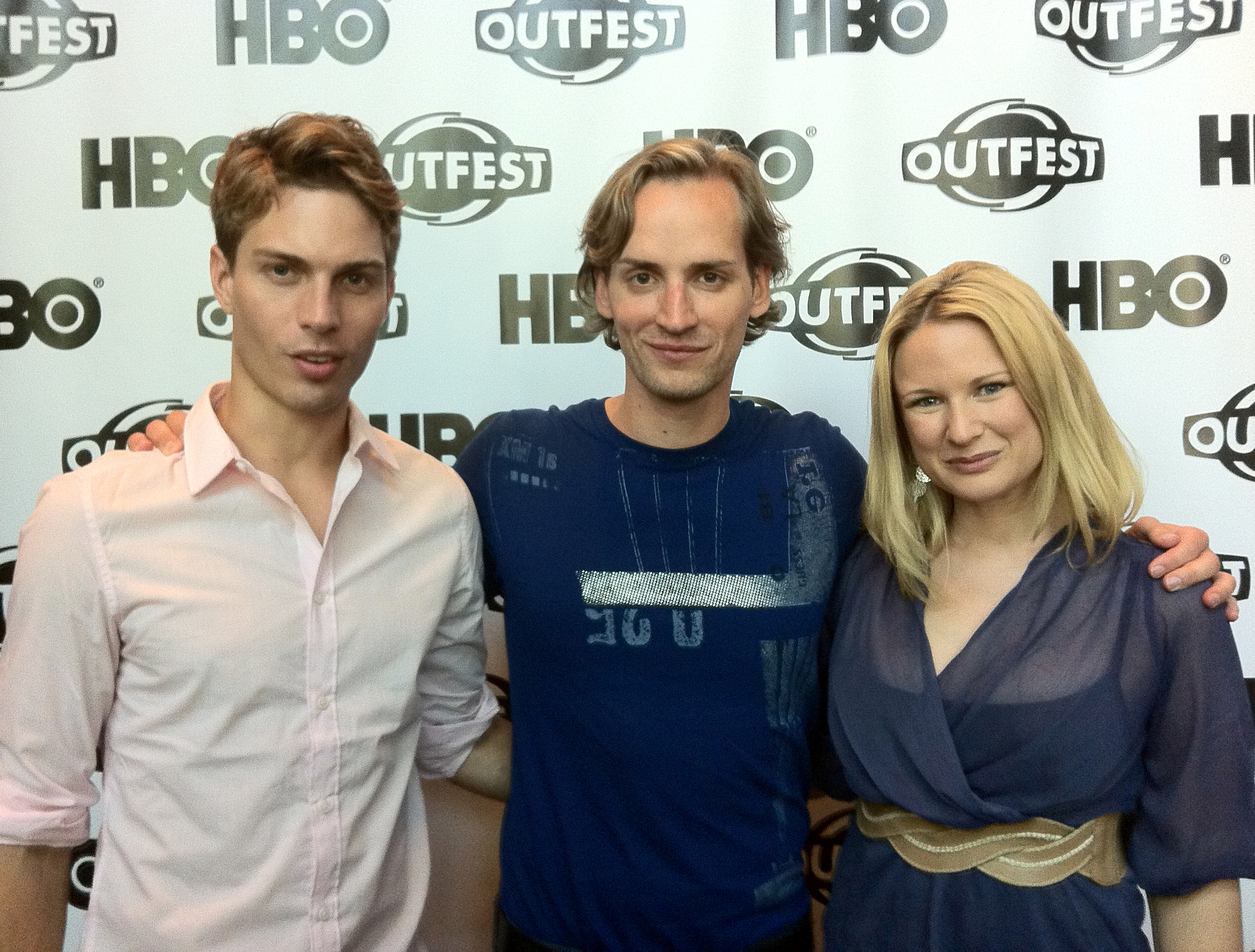 Matthew Ludwinski, Casper Andreas, and Allison Lane at Outfest for the Los Angeles premiere of 