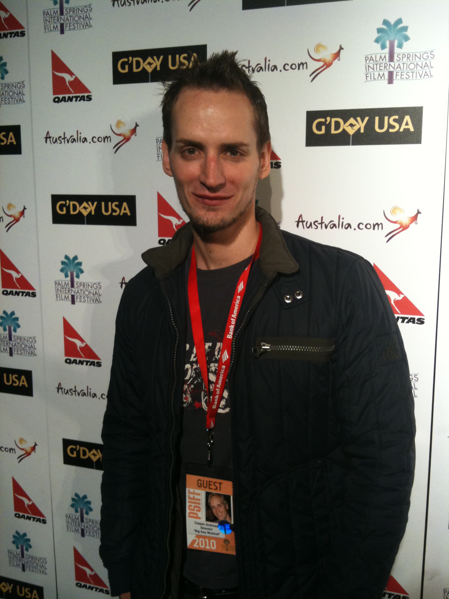 Casper Andreas at the Palm Springs International Film Festival, January 2010.