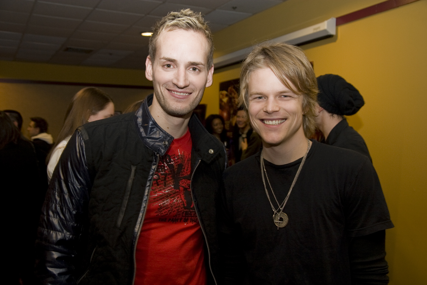Writer/Director Casper Andreas with star Justin Tensen at the Theatrical Opening of 