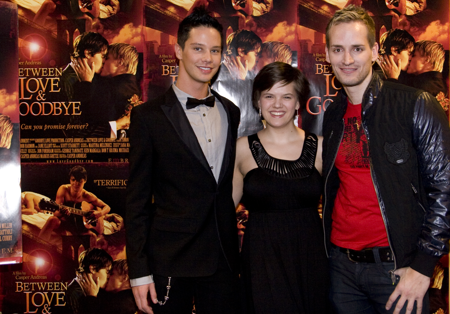 Writer/Director Casper Andreas with stars Jane Elliott and Rob Harmon at the Theatrical Opening of 