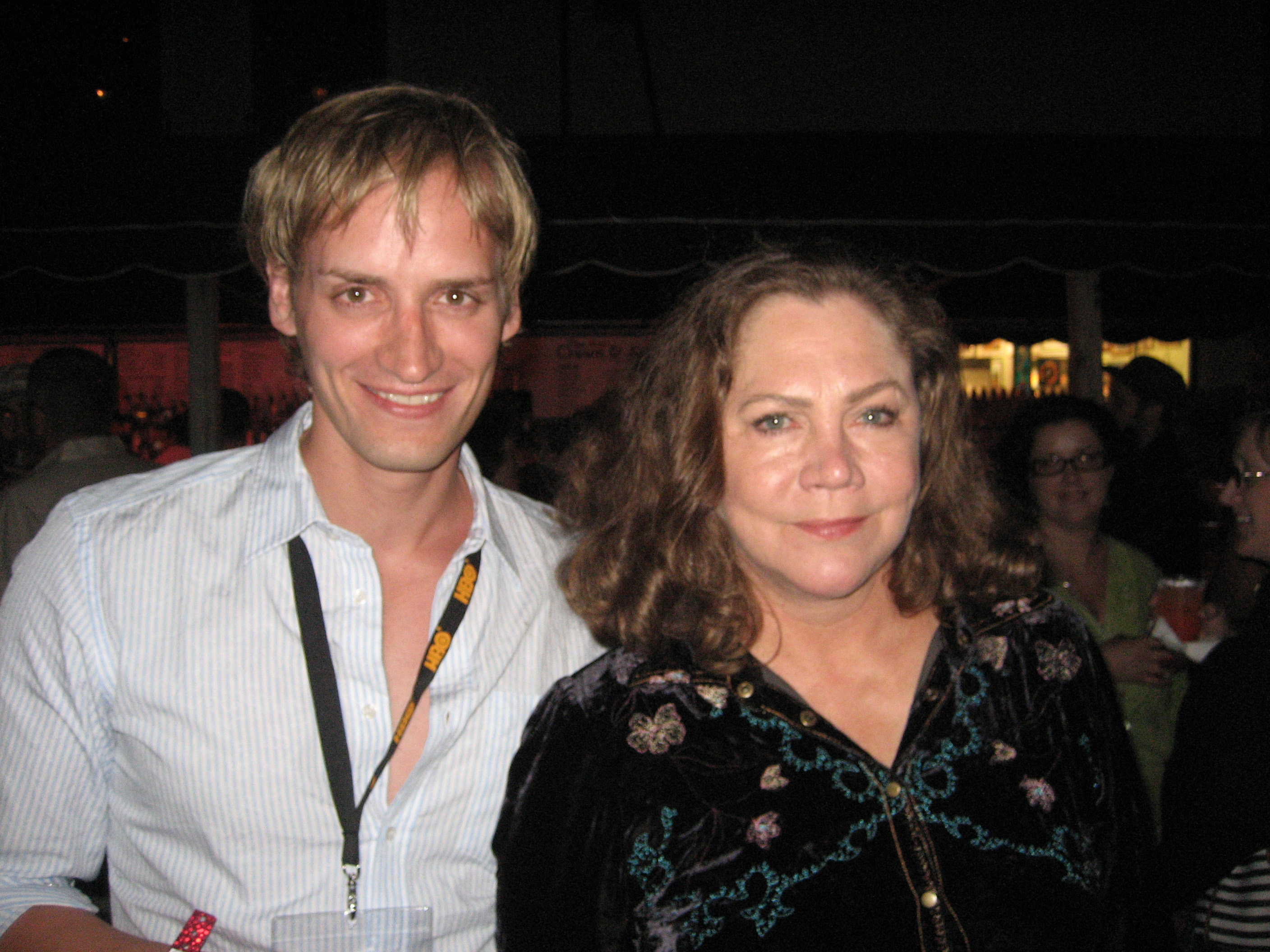 Casper Andreas and Kathleen Turner at the Provincetown International Film Festival, June 2007