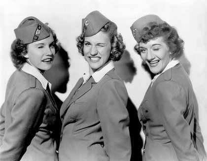 Andrews Sisters in U.S.O uniforms circa 1943