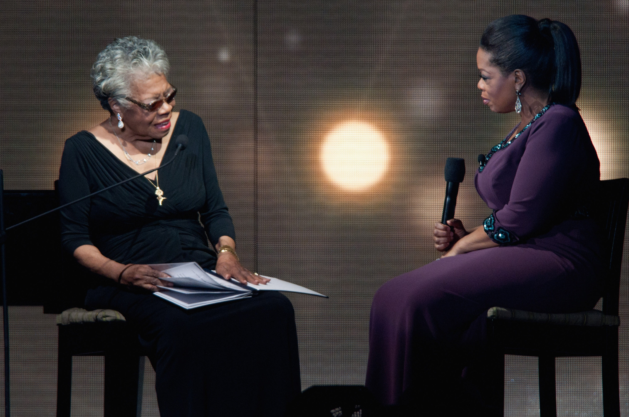 Oprah Winfrey and Maya Angelou
