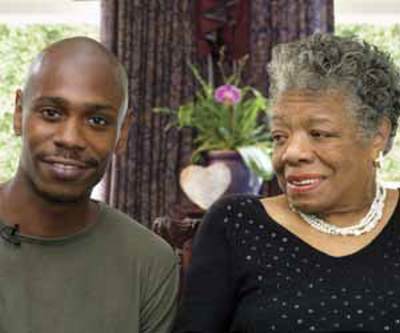 Still of Maya Angelou and Dave Chappelle in Iconoclasts (2005)