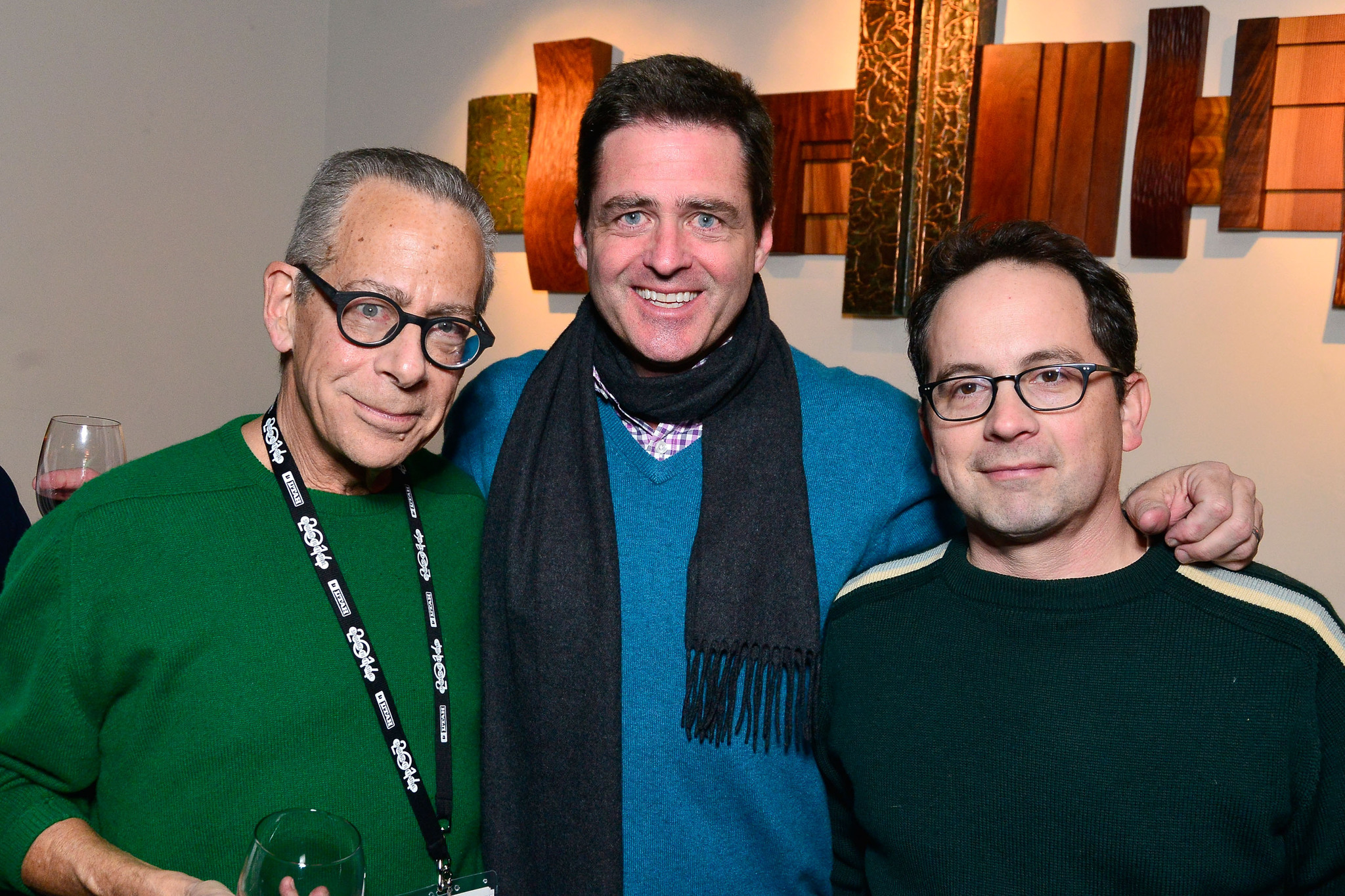 Artisic Director of LAFF David Ansen, Film Independant's Josh Welsh and Associate Director of programming Doug Jones attend the IMDb Sundance dinner party at the Mustang on January 20, 2014 in Park City, Utah.