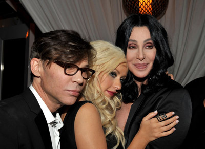 Cher, Christina Aguilera and Steve Antin at event of Burleska (2010)