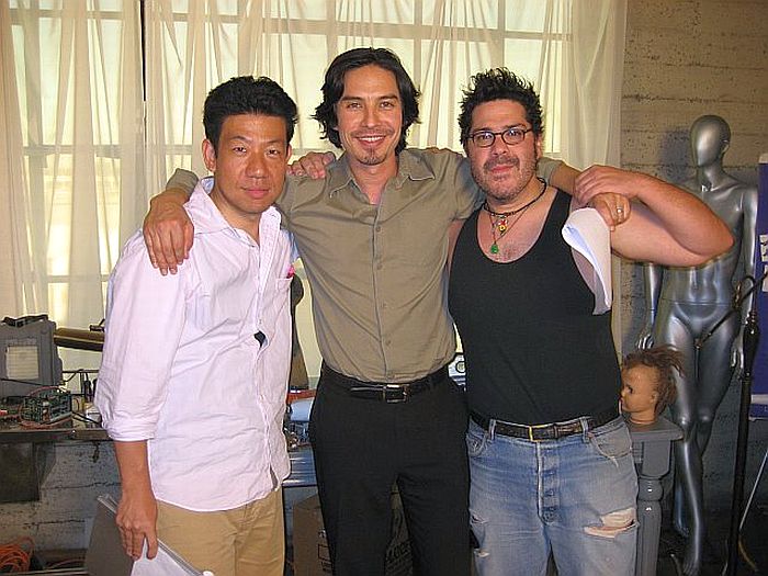 Write/Director Daishi Takiishi, Michael Teh, and Carlos Antonio take a break during ID.