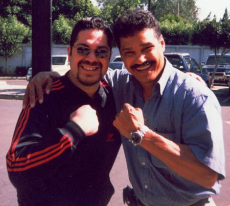 Carlos Antonio and Alexis Arguello in Managua, Nicaragua