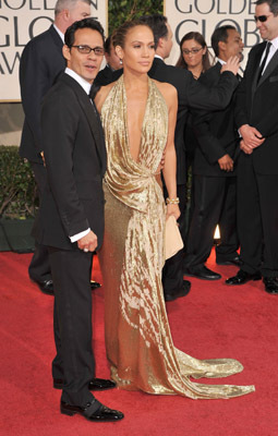 Jennifer Lopez and Marc Anthony at event of The 66th Annual Golden Globe Awards (2009)