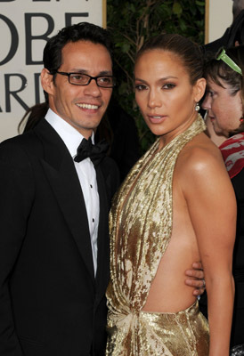 Jennifer Lopez and Marc Anthony at event of The 66th Annual Golden Globe Awards (2009)