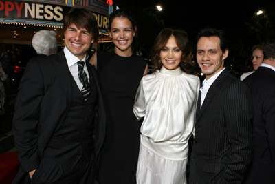 Tom Cruise, Jennifer Lopez, Marc Anthony and Katie Holmes at event of The Pursuit of Happyness (2006)