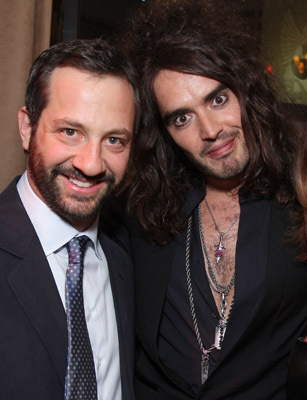 Judd Apatow and Russell Brand at event of Forgetting Sarah Marshall (2008)