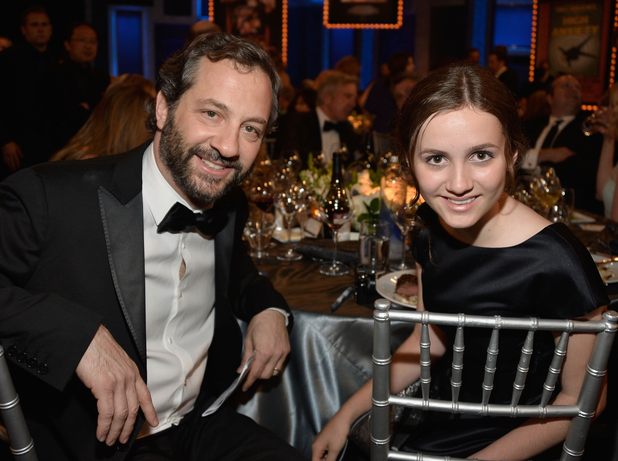 Judd Apatow and Maude Apatow