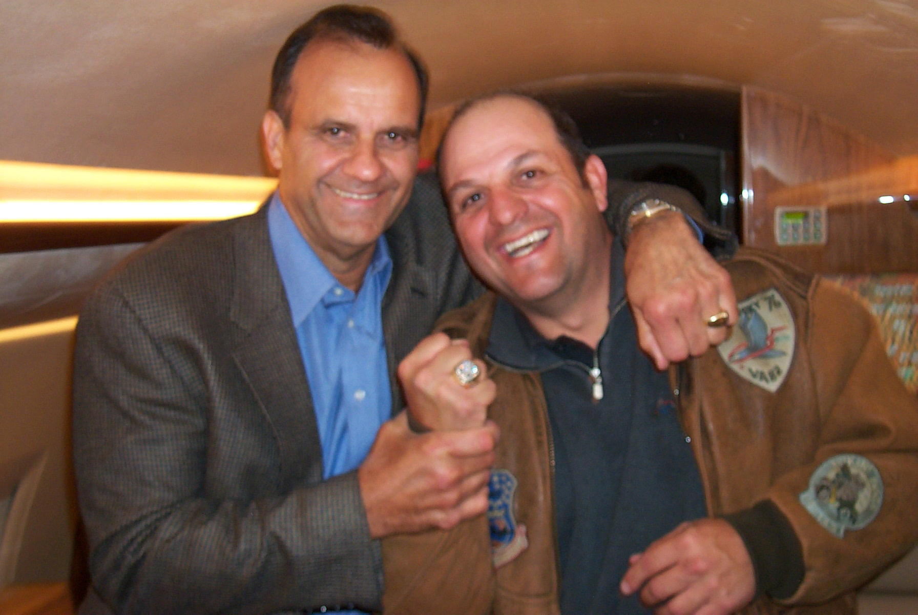 Coach Torre and (my) World series ring.