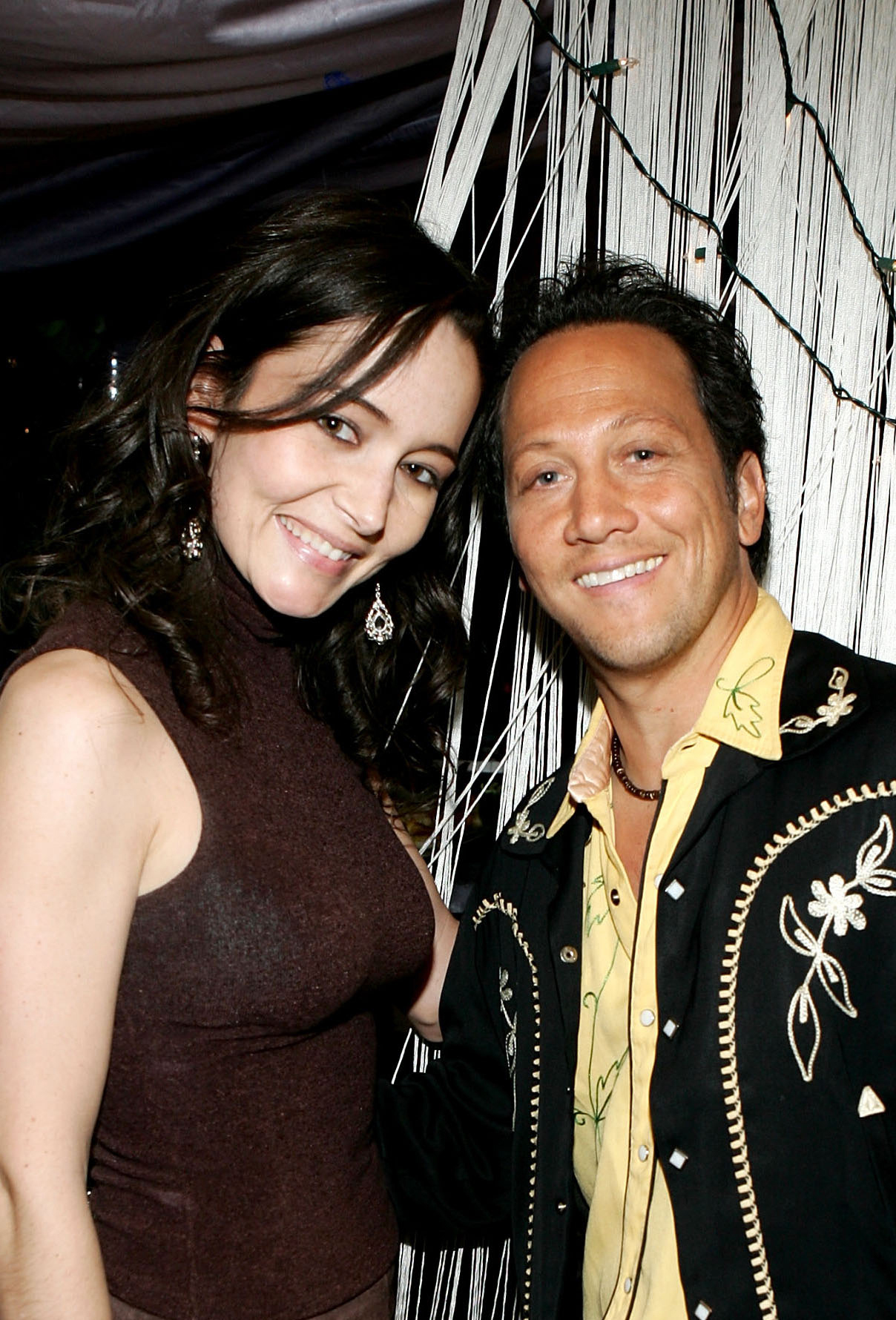 Gina Aponte with Film/Television Star Rob Schneider, in the backstage Royal VIP Palace, ACM-Academy of Country Music Awards, Mandalay Bay, Las Vegas
