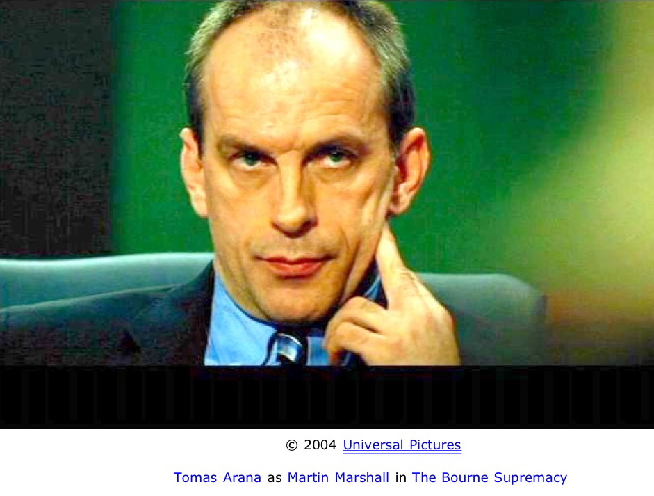 Tomas Arana as CIA Director Martin Marshall in THE BOURNE SUPREMACY
