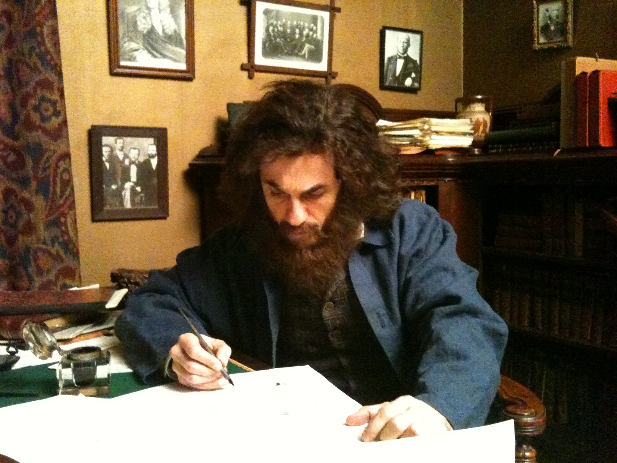 Still of Michael Aronov as creator of the periodic table 