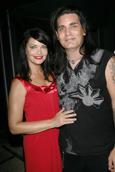 KNIGHT RIDER premiere party 9-20-08. Vene' with husband Jerry Dixon of WARRANT.