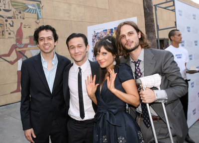 Geoffrey Arend, Zooey Deschanel, Joseph Gordon-Levitt and Matthew Gray Gubler at event of (500) Days of Summer (2009)