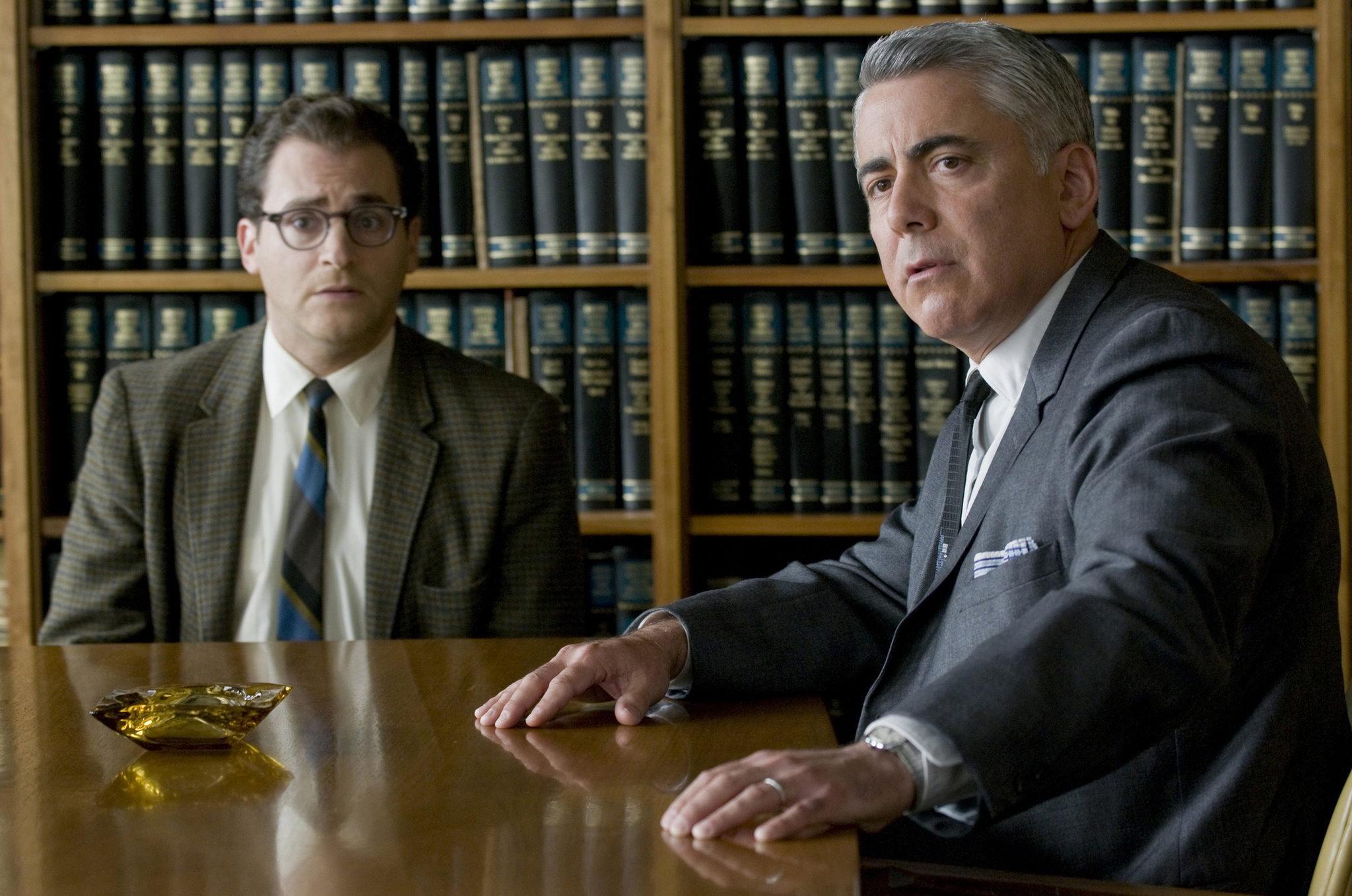 Still of Adam Arkin and Michael Stuhlbarg in A Serious Man (2009)