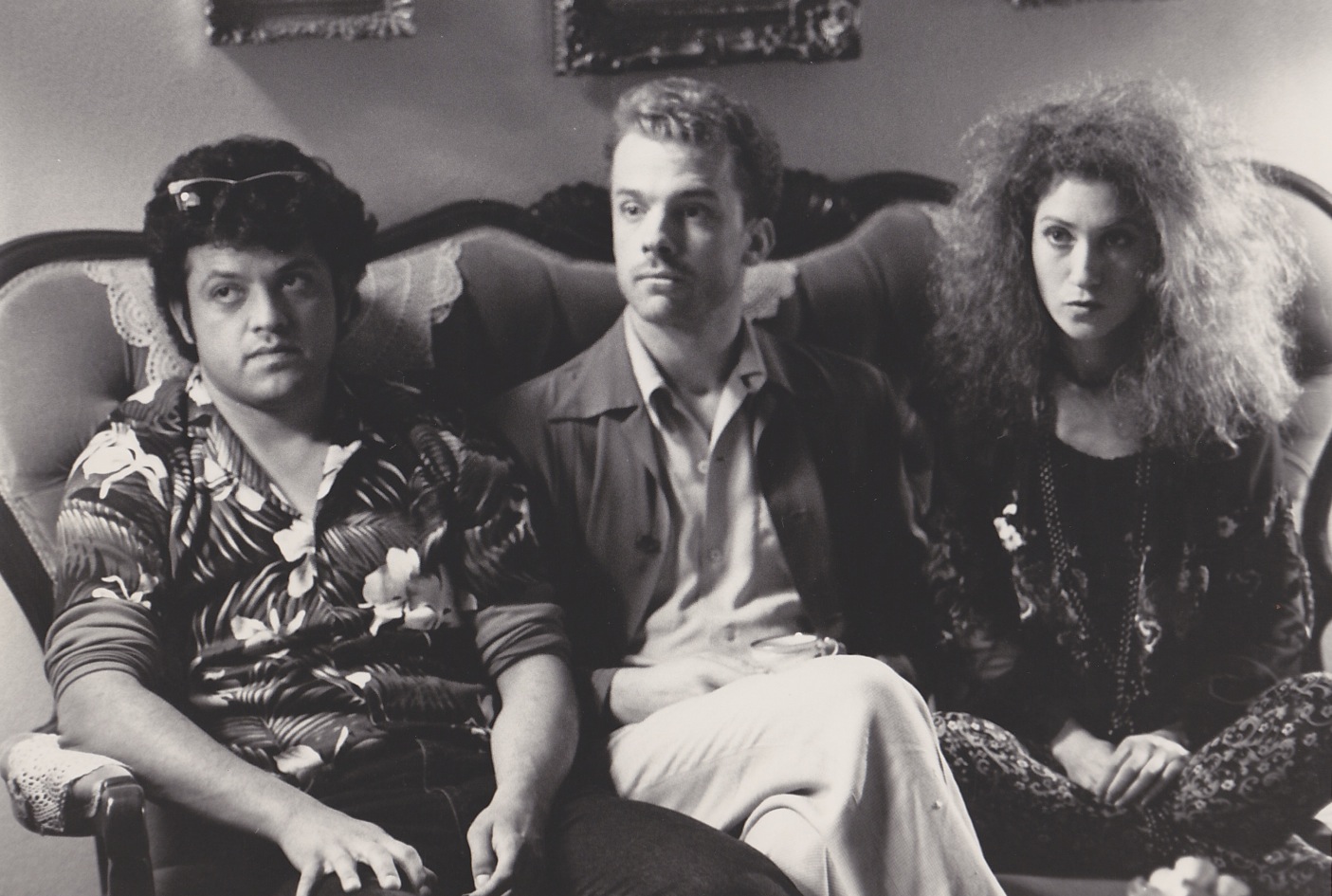 Elizabeth Arlen, Paul Rodriguez and Michael O'Keefe. Still from The Whopee Boys.