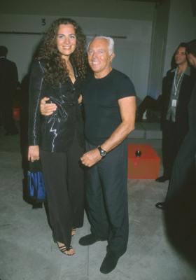 Giorgio Armani and Roberta Armani