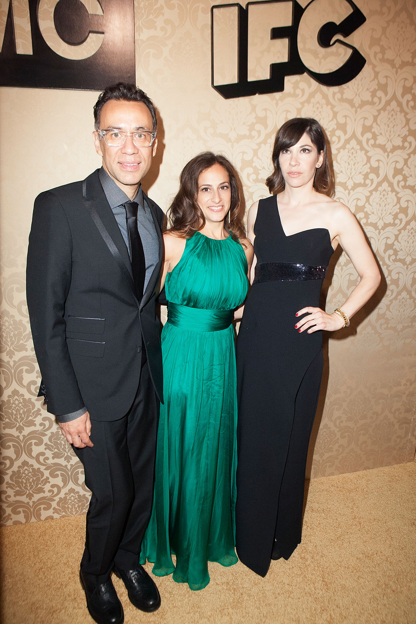 Fred Armisen, Carrie Brownstein and Jennifer Caserta at event of The 66th Primetime Emmy Awards (2014)