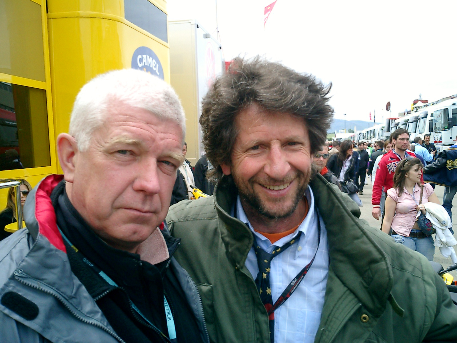Andy with Valentino Rossi's Dad.