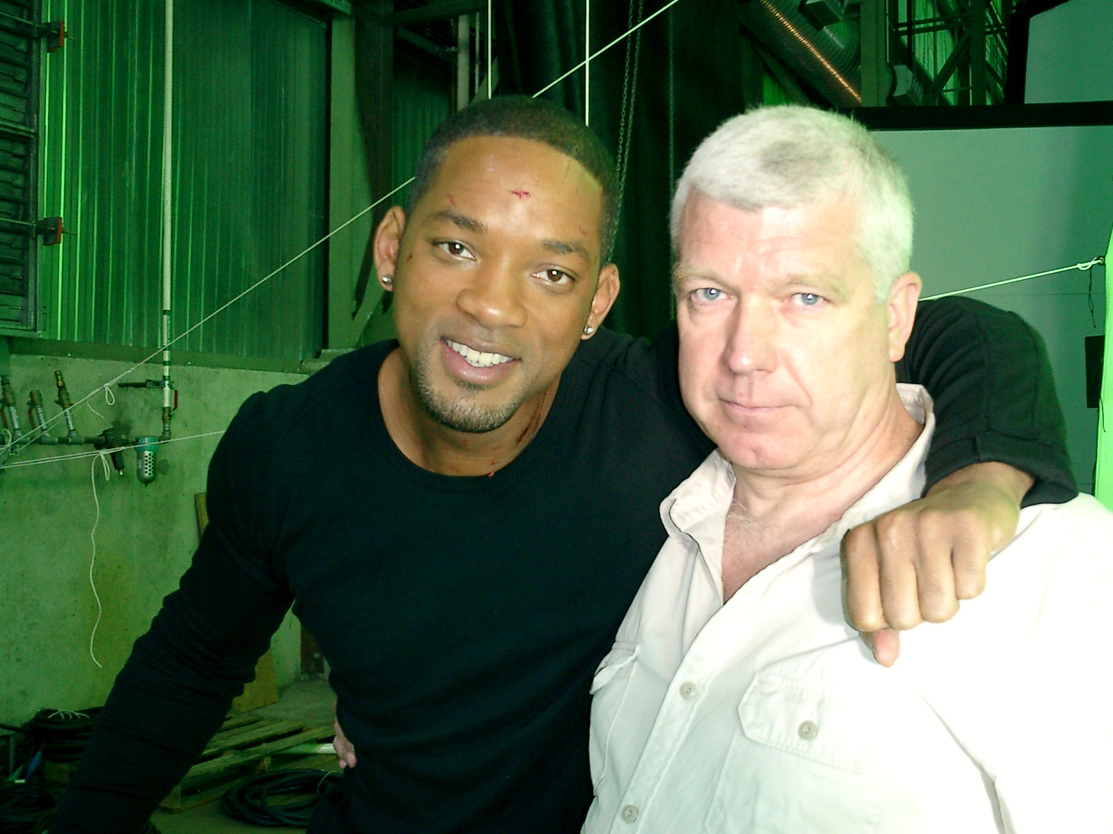 Will Smith and Andy on set of 