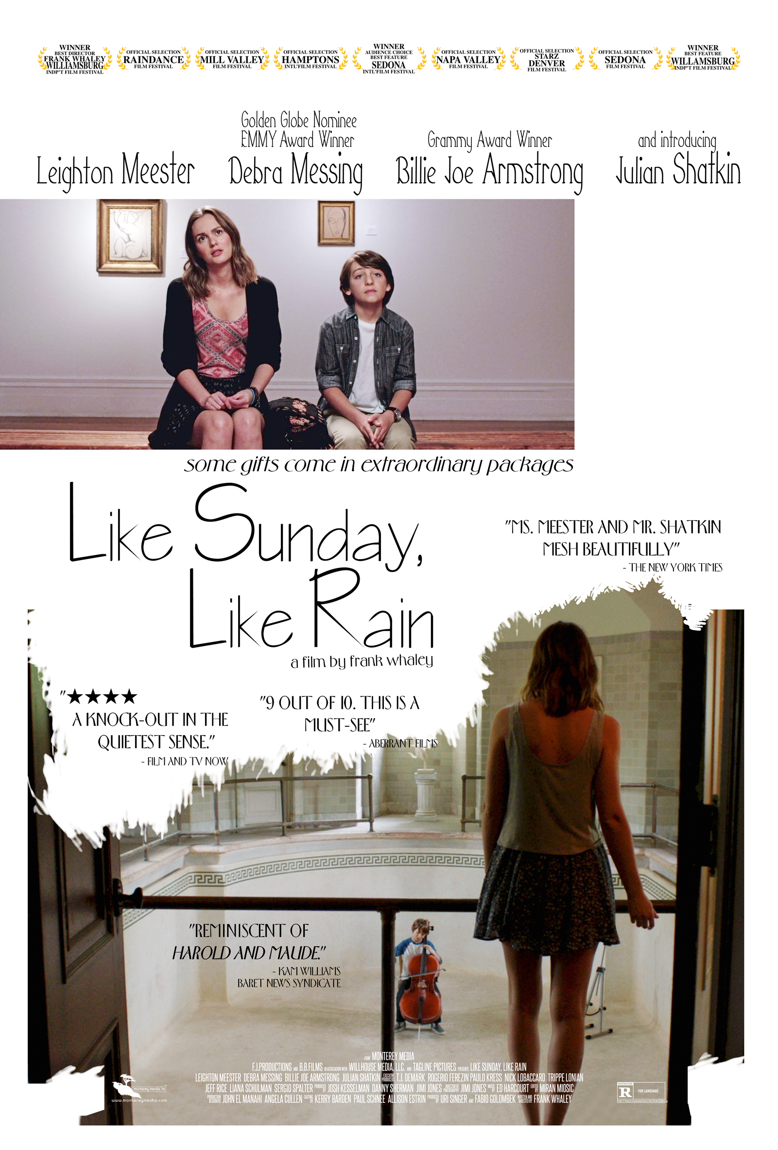 Debra Messing, Billie Joe Armstrong, Leighton Meester and Olivia Luccardi in Like Sunday, Like Rain (2014)