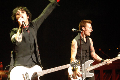 Billie Joe Armstrong, Mike Dirnt and Green Day