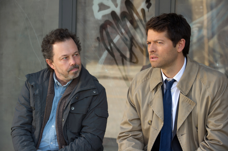 Still of Curtis Armstrong and Misha Collins in Supernatural (2005)